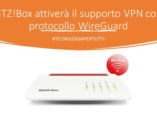 FRITZ!Box attiverà il supporto VPN con il protocollo WireGuard