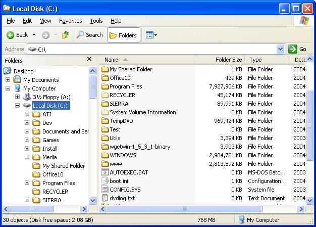 Folder Size dimensione di una cartella in Windows