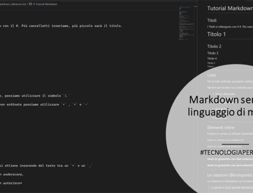 Markdown semplice linguaggio di markup